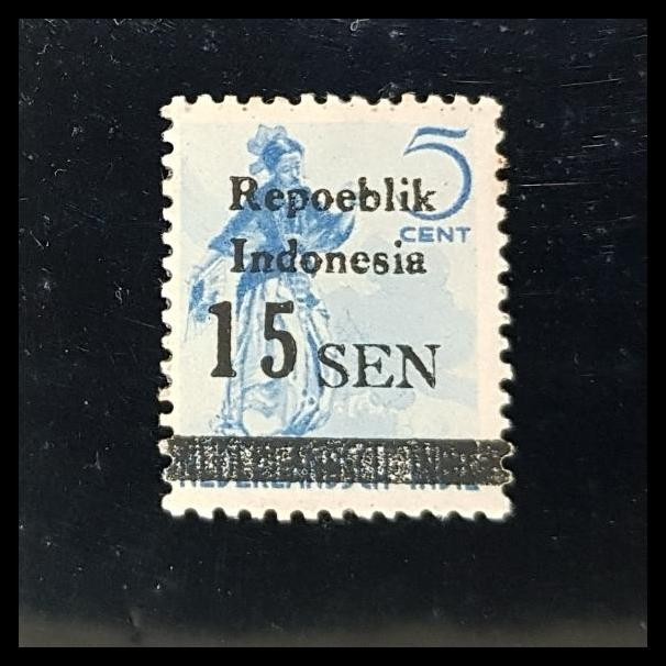 

TERBARU PRANGKO INDONESIA 1946. REVOLUSI SUMATRA. S1 15 SEN DI ATAS 5 CENT !!