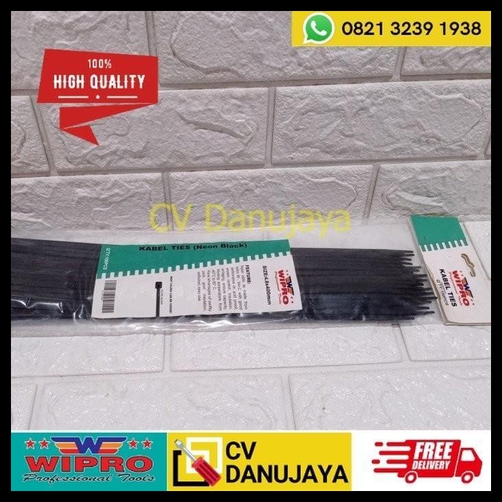 

BEST DEAL KABEL TIES TIS IKAT TALI PLASTIK BESAR WARNA HITAM 4.8 X 400MM WIPRO !!!!!!