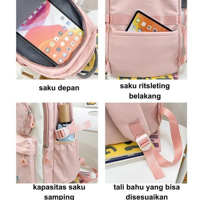 

Terjangkau [Hinata] Tas Ransel Sekolah Wanita / Tas Sekolah Anak Backpack Sd/Smp/Sma Kualitas Premium M0291