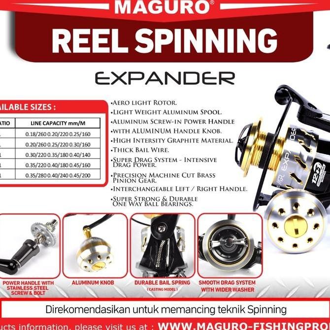 Reel Maguro Expander Power Handle 2000 3000 4000 5000 6000