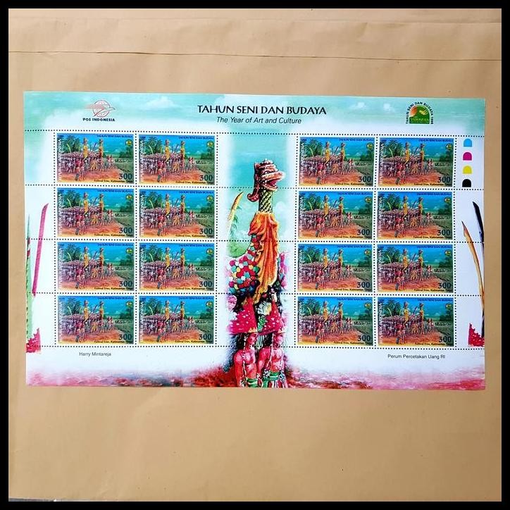 

HOT DEAL PRANGKO INDONESIA 1998. TAHUN SENI DAN BUDAYA. FULLSHEET (SET 2 LBR) !!!!