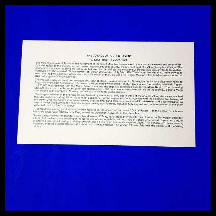 

DISKON PRANGKO THE VIKING VOYAGE OF ODIN'S RAVEN FDC DARI ISLE OF MAN !!!!!!