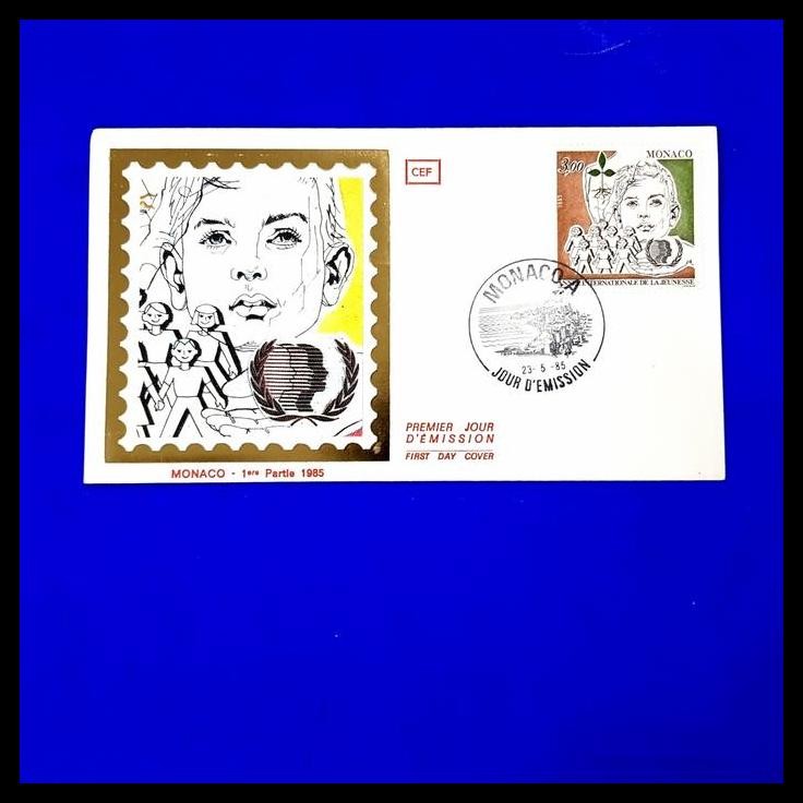 

TERMURAH PERANGKO/PRANGKO INTERNATIONAL YOUTH YEAR 1985. FDC SUTERA DARI MONACO !
