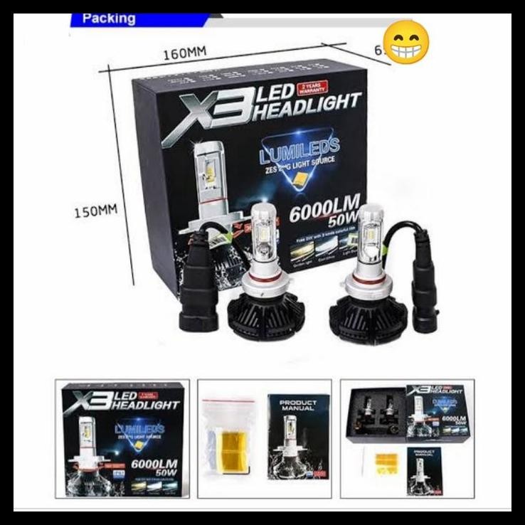 TERBARU LAMPU DEPAN MOBIL APV ARENA LED X3 H11 H4 UNIVERSAL 