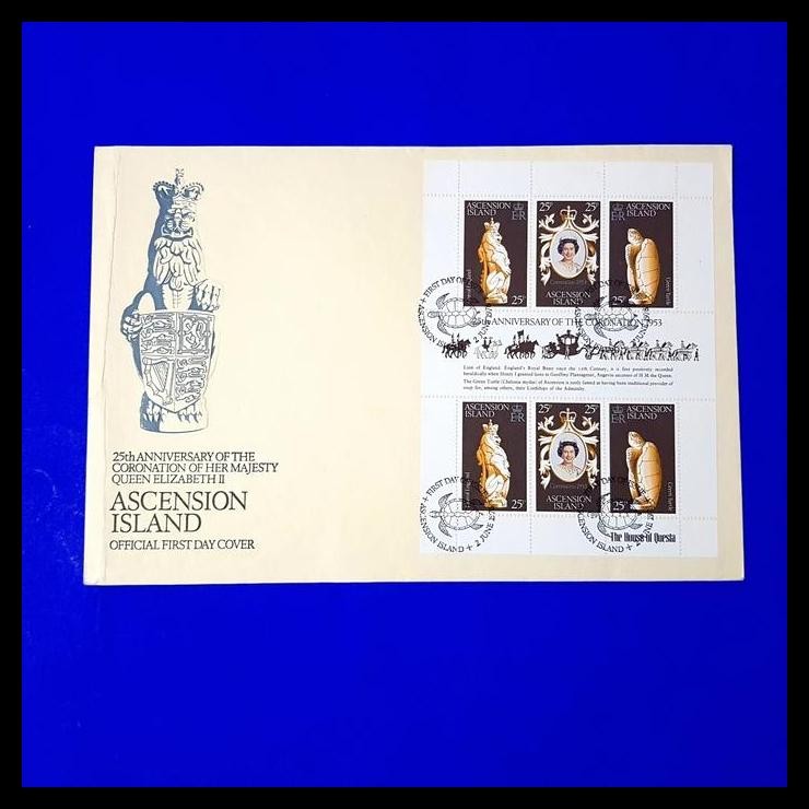 

TERBARU PRANGKO FDC 25TH CORONATION OF QUEEN ELIZABETH II. ASCENSION ISLAND !!!!!!