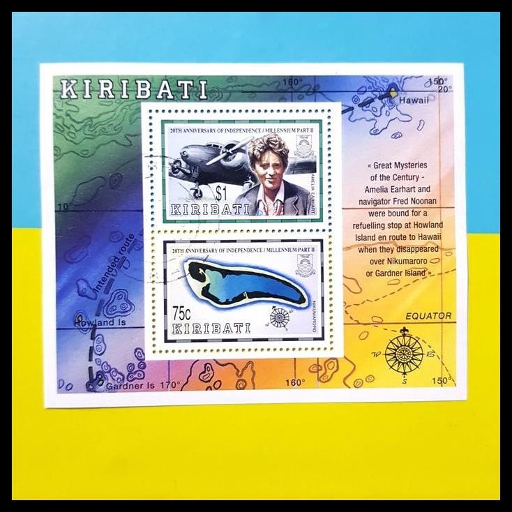 

BEST DEAL PRANGKO SS 20TH ANNIV. OF INDEPENDENCE. MILLENIUM ISLAND DARI KIRIBATI !