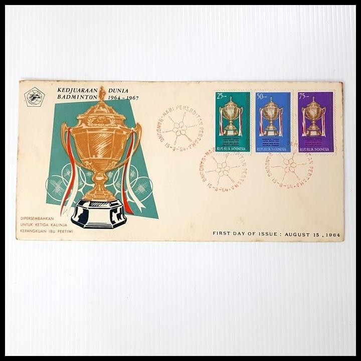 

TERBARU PRANGKO INDONESIA 1964. SHP THOMAS CUP KEJUARAAN DUNIA BADMINTON !!!!!!