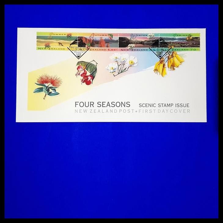 

GRATIS ONGKIR PERANGKO ISTIMEWA NEW ZEALAND FDC, FOUR SEASONS, SCENIC STAMP ISSUE !!!