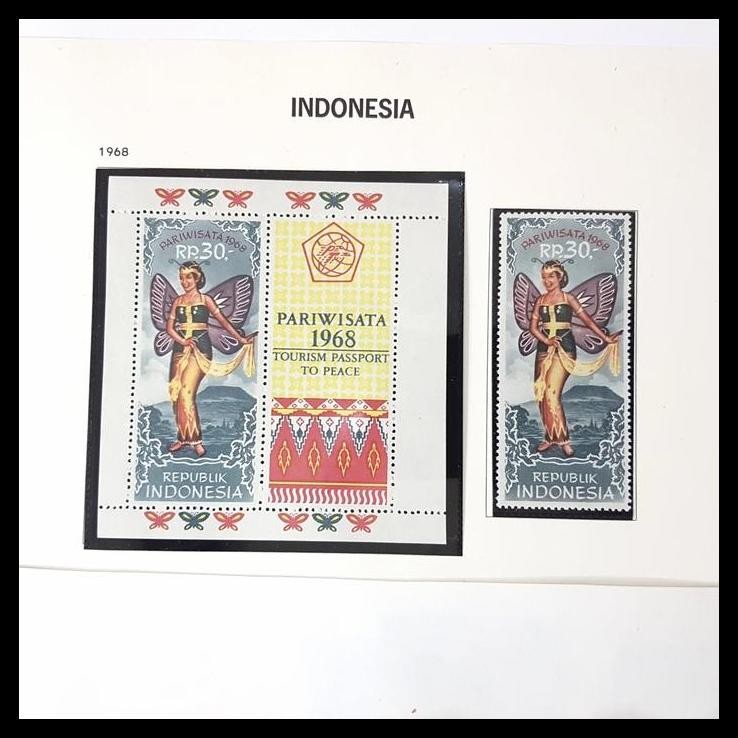 

TERBARU PRANGKO INDONESIA. PARIWISATA 1968. PRANGKO + SS. KONDISI LUX !!!