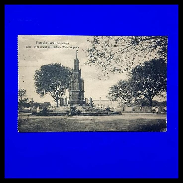

BEST DEAL KARTUPOS BERGAMBAR ZAMAN BELANDA CA. 1920S BATAVIA. MONUMEN MICHIELSEN !!!