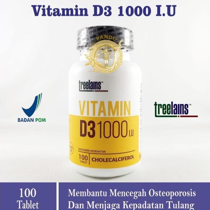 TREELAINS VITAMIN D3 1000 IU (100 TABLET) / VITAMIN D3 1000iu
