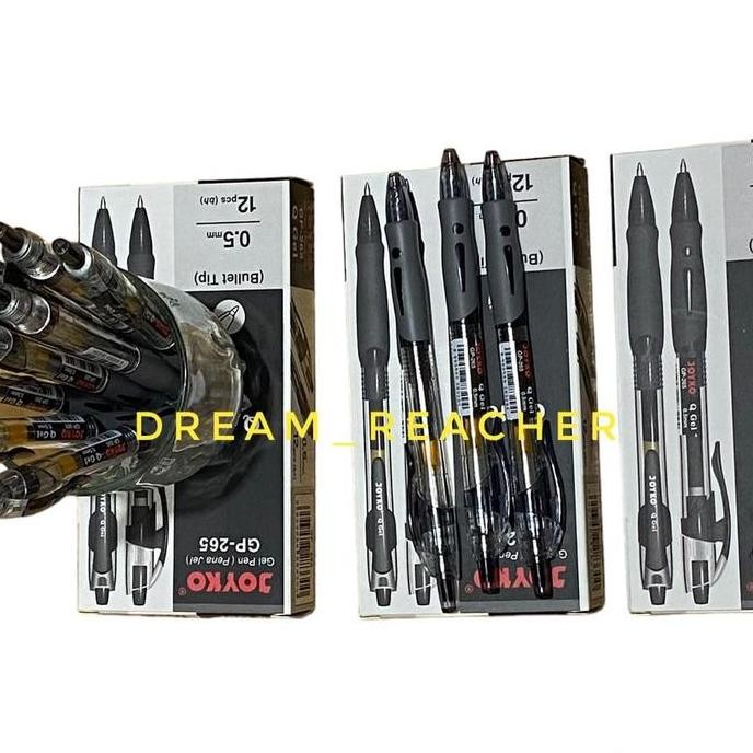 

Up Pulpen / Pen Gel Joyko Jk 100 Water Resistant [Lusin-12 Pcs] Hitam Black