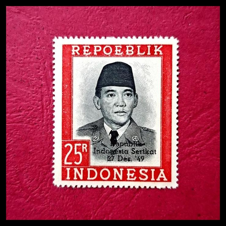 

TERMURAH PRANGKO INDONESIA CETAKAN WINA. C.T. REPUBLIK INDONESIA SERIKAT 27 DES. '49 DI ATAS PRANGKO 25 RUPIAH, (TULISAN REPOEBLIK INDONESIA) PRESIDEN SOEKARNO. HARGA KATALOG RP 350K !!!!