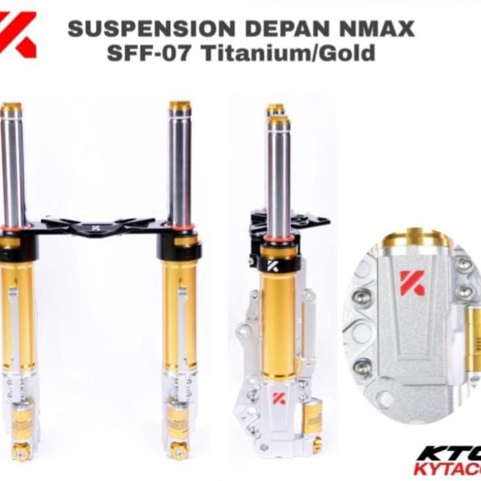 Shock tabung depan plus stabilizer shock ktc kytaco ori nmax 155 new
