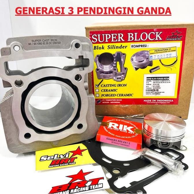 BLOK BOREUP BRT JUPITER MX R15 MX KING VIXION OLD NVL NVA XABRE 62 MM