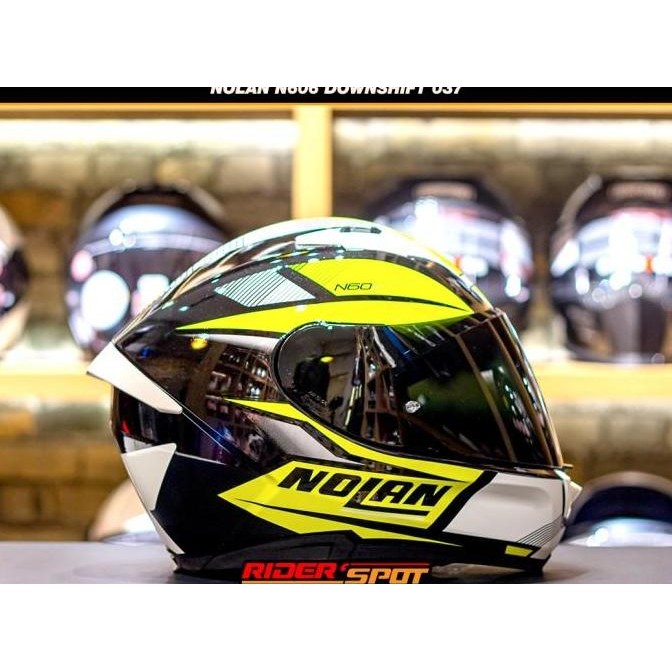 Terbaru! Helm Motor Nolan N606 Downshift 037 Helm Nolan N606 N60-6 Italy Ori