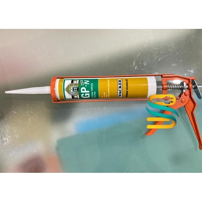 Paket Lem Silicone Wacker GPN + Tembakan - Sealant Netral