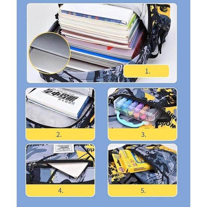 Up Tas Sekolah Anak Laki-Laki Sd Smp Sma/Tas Ransel Anak Anti Air Premium