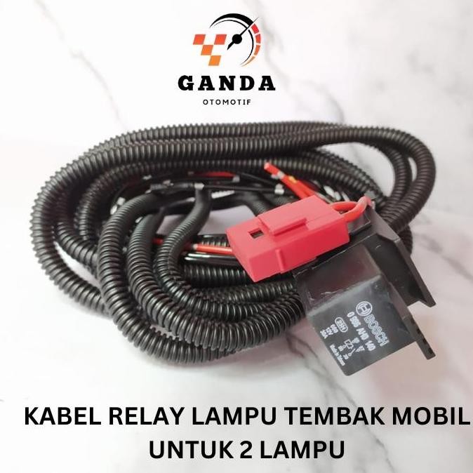 Promo Kabel Relay Set Lampu Foglamp Lampu Tembak Mobil 2 Lampu + Relay Bosch