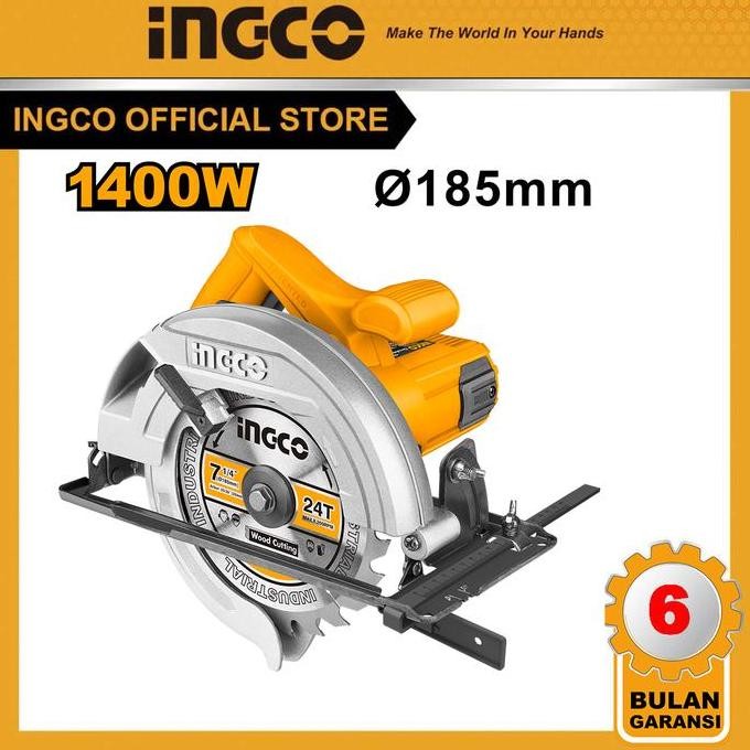 Mesin Gergaji Potong Circular Saw 7" Ingco Cs18538