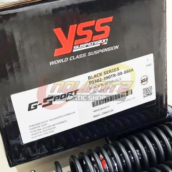 Shockbreaker YSS G Sport Smooth Black Series 390mm Honda ADV 150 160