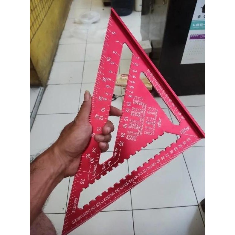 

Speed Square 12Inch Woodworking Penggaris Siku Segitiga Tukang Murah -
