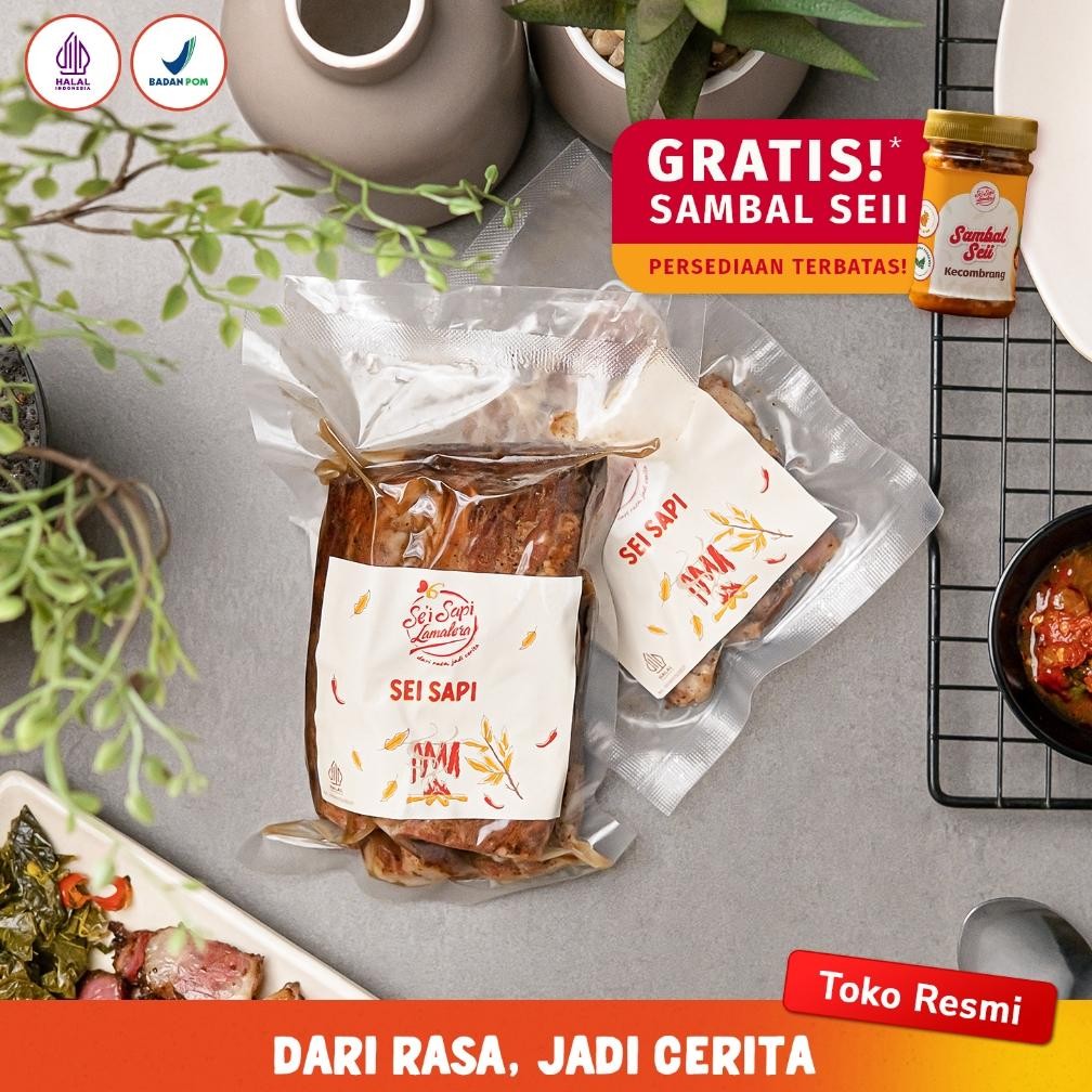 

Sei Sapi Lamalera 250gr Renyah Juicy Halal