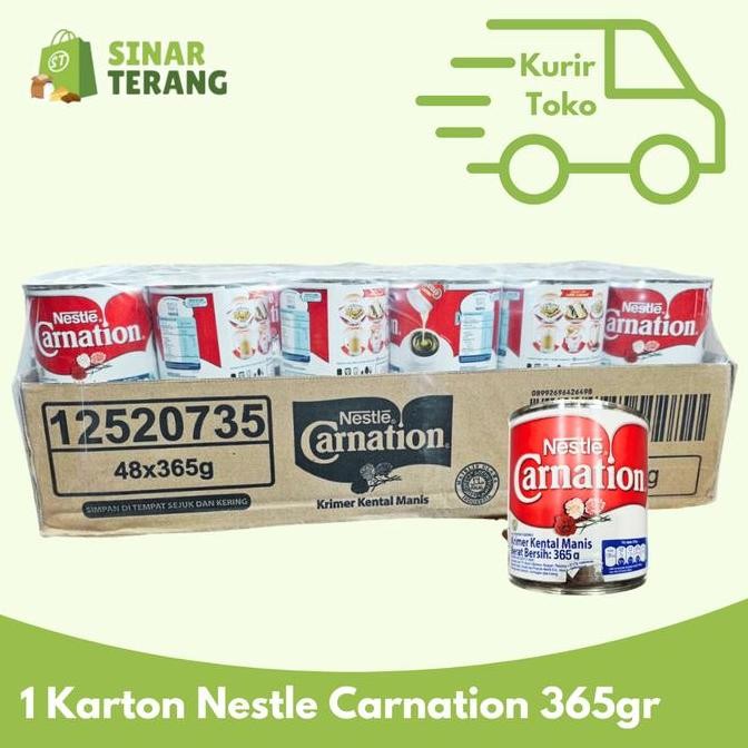 

1 Karton Susu Nestle Carnation 370Gr Grosir Dus Isi 48 Kaleng