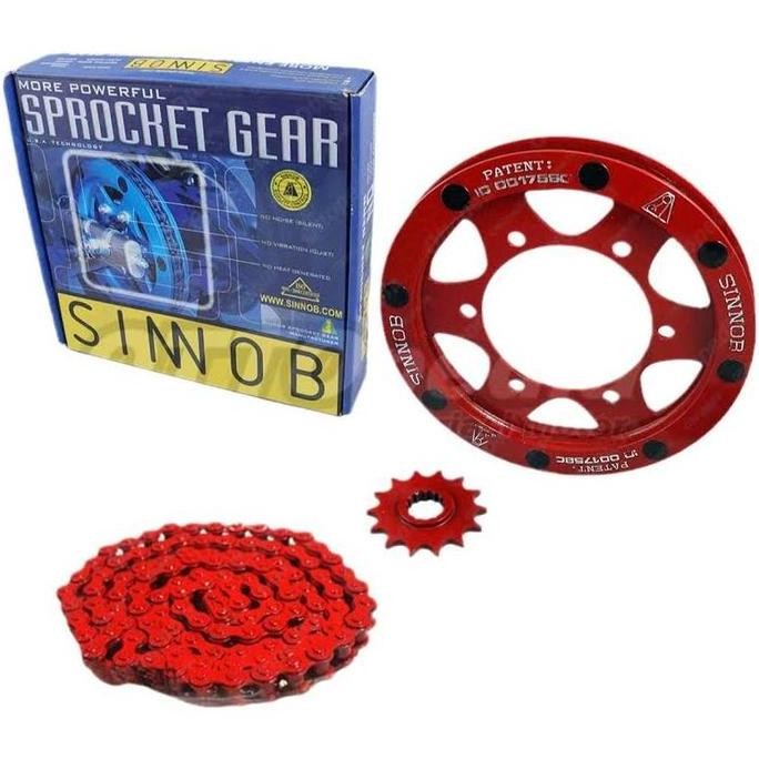 GEAR SET+RANTAI SINNOB VIXION NEW/VIXION OLD 1SET PNP