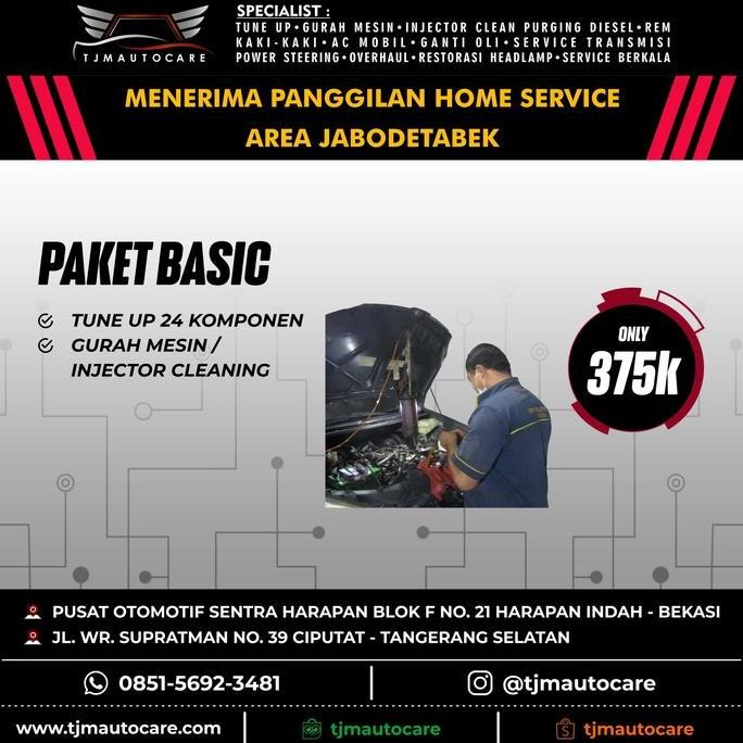 produk unggulan PAKET BASIC TJM AUTO CARE , TUNE UP 24 KOMPONEN + GURAH MESIN