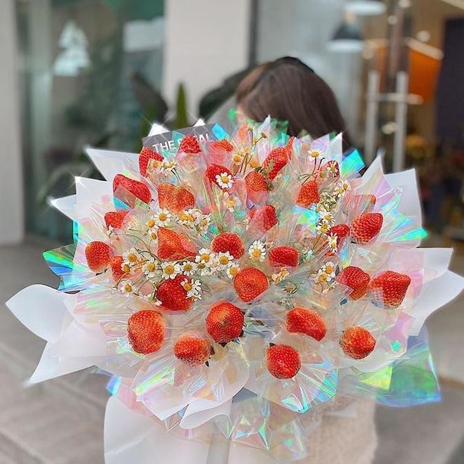 

Kertas Buket Hologram Mgm Kb6045 - Plastik Opp Wrapping Bunga Cellophane Holographic