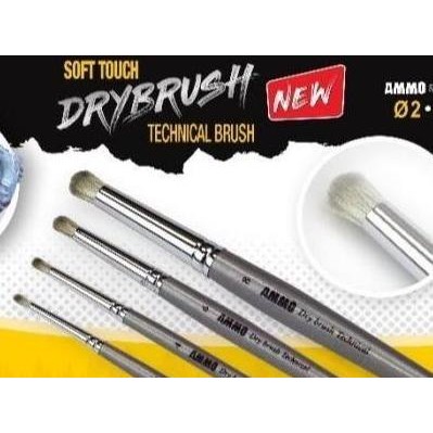 

ready !!! DRYBRUSH - Technical Brush - Kuas Warhammer