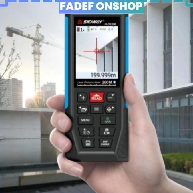Meteran Laser 200 Meter Kamera H-Ds200Bc Outdoor Bluetooth Meteran Kamera Laser 200Meter