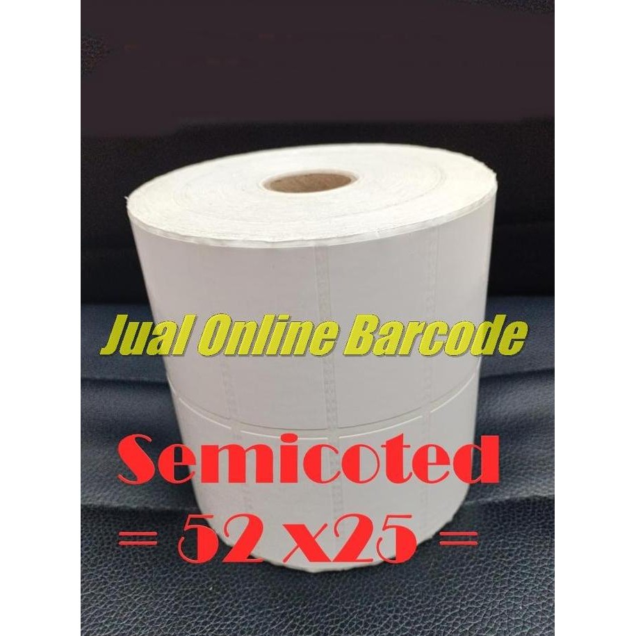 

Label Sticker Semicoated Bare 52X25 2 Line Kertas Label Harga Grosir