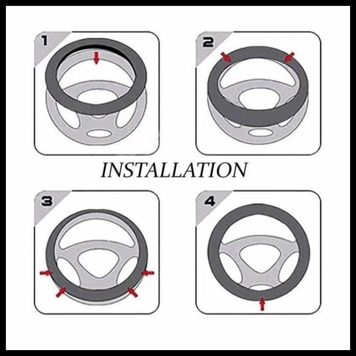 HOT DEAL SARUNG STIR KULIT MOBIL KIJANG KAPSUL COVER STIR HITAM SPORTY 