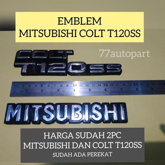 emblem mitsubishi colt t120ss - original logo set
