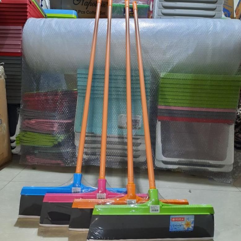 Lion Star - Pel Karet Dorong Lion Star Pel Karet Gagang Panjang Wiper Lantai Dorongan Air Baru