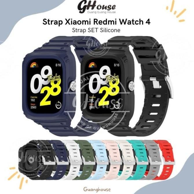 Strap Redmi Watch 4 Set Silicone Tali Xiaomi Redmi Watch 4 Silicone murah