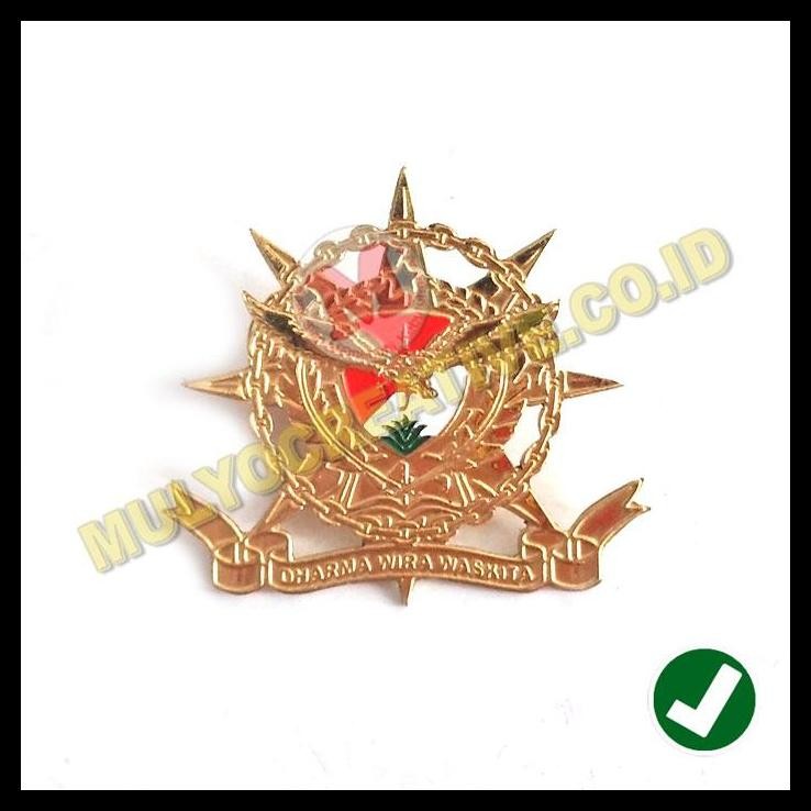 TERMURAH PIN DHARMA WIRA WASKITA LENCANA BROS LOGO DHARMA WIRA WASKITA MURAH 