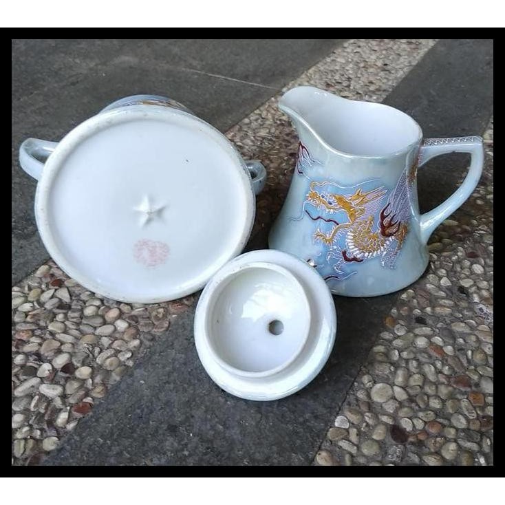 BEST DEAL TEMPAT GULA DAN TEMPAT SUSU SGK JAPAN MOTIF SATSUMA !!!!!!