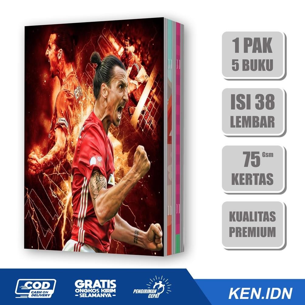 

KEN.IND - BUKU TULIS SEKOLAH CUSTOM SEPAK BOLA IBRAHIMOVIC BERGARIS 38 LEMBAR 1 PAK ISI 5 BUKU/ BUKU TULIS ANIME/ BUKU AESTHETIC/ BUKU CATATAN