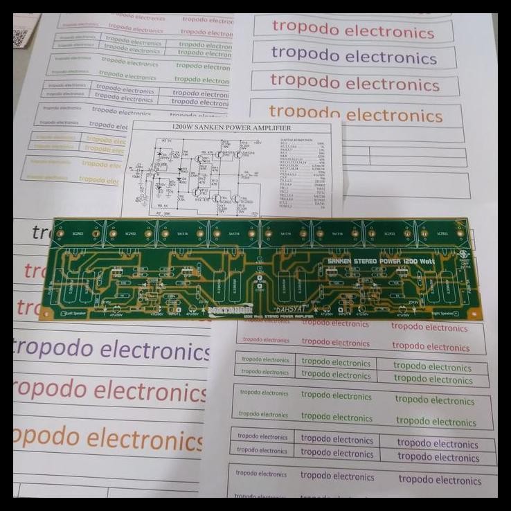 DISKON PCB POWER AMPLIFIER 1200 WATT STEREO SANKEN 