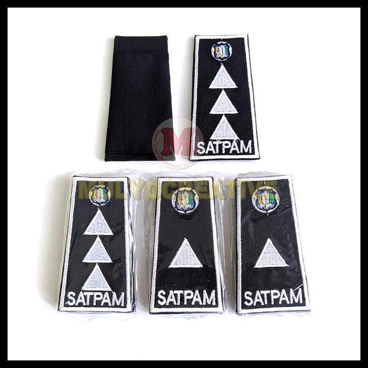 TERBARU PANGKAT SATPAM PDH PUTIH BORDIR TEBAL BERKUALITAS 