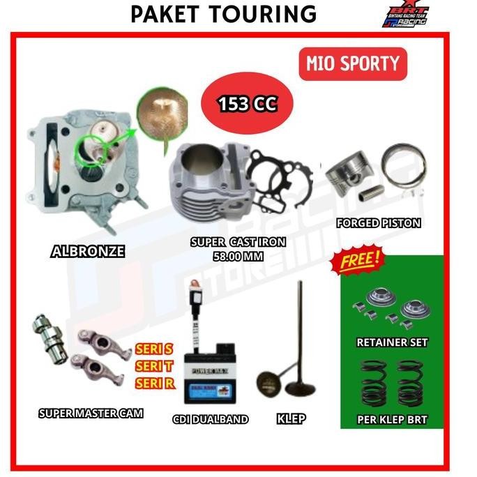 BRT Paket Touring 6 Mio Sporty Blok Piston-Head Porting CNC-CDI