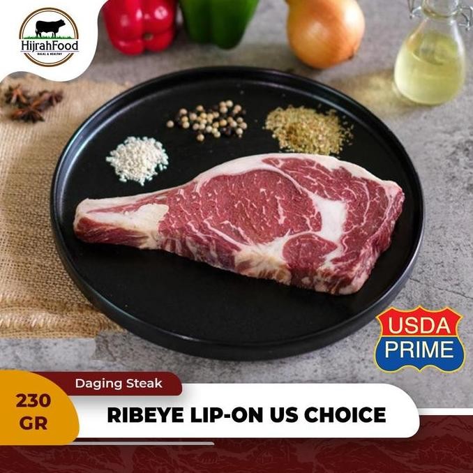 

Ribeye Lip-On Usda Beef Grade Choice / Us Black Angus Beef Steak Cut