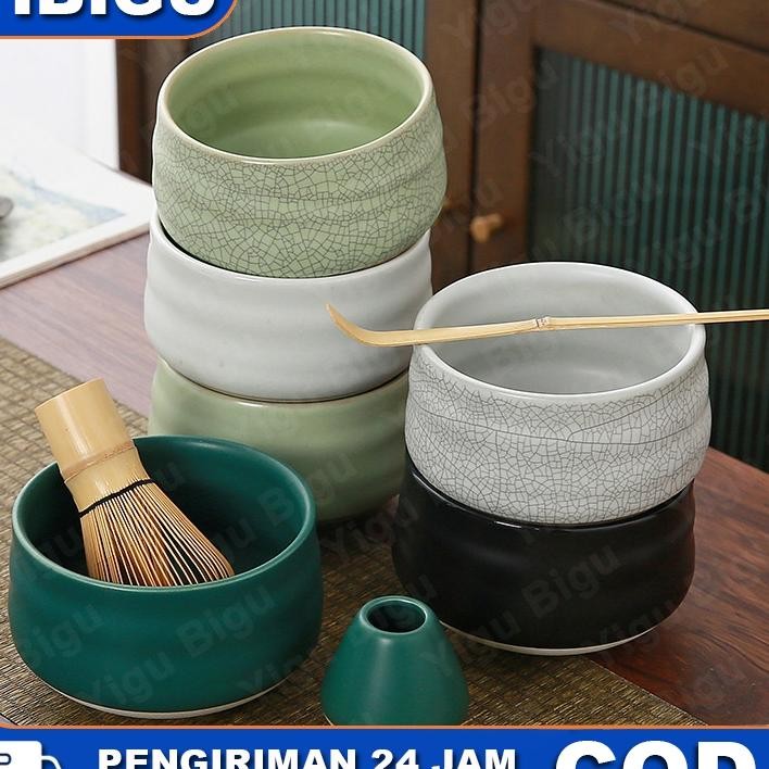 Chawan Ceramic Matcha Bowl Mangkok Matcha Keramik Chawan Mixing Bowl