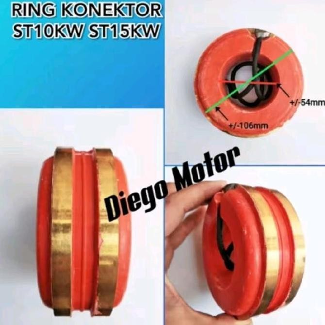 <<<<<] SLIP RING - Ring Kolektor - Reng kuningan Konektor Mesin dinamo Listrik ST10 ST15 ST20 STC50 