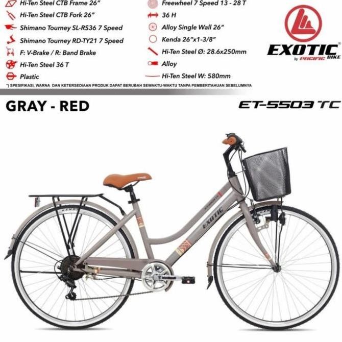 Terlaris Sepeda Keranjang Ctb 26 Inch Exotic Terbaru Ready Stok