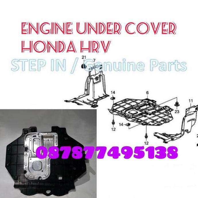 Cover Engine Honda HRV 2015-2021 tutup bawah mesin tengah