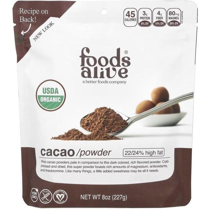 

Foods Alive, Cacao Powder, 8 oz (227 g)